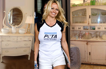 Pamela Anderson's Dresser and Kitchen Cabinet Pamela Anderson's Dresser and Kitchen Cabinet